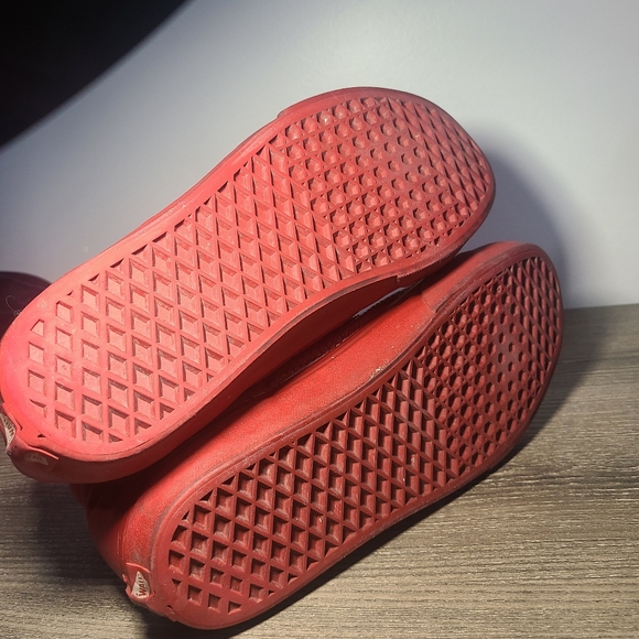 leather vans high top size 9.5 men - Picture 6 of 8